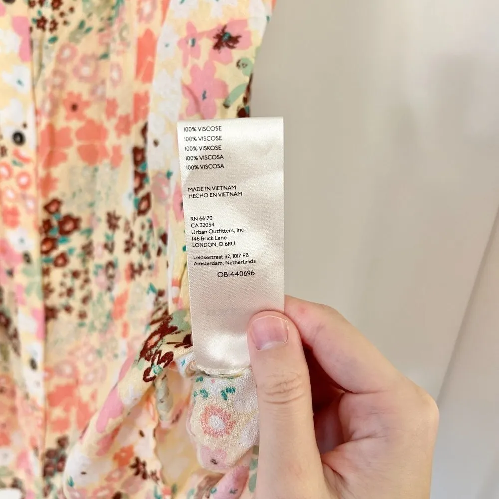 Free People Callie Printed Tunic Top in Vintage Combo Size M NWT - Image 10