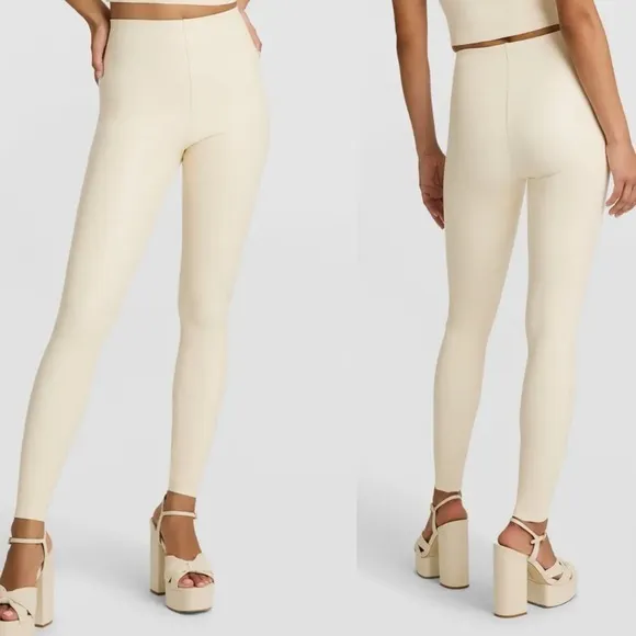 Commando Faux Leather Leggings Size Large - Image 2