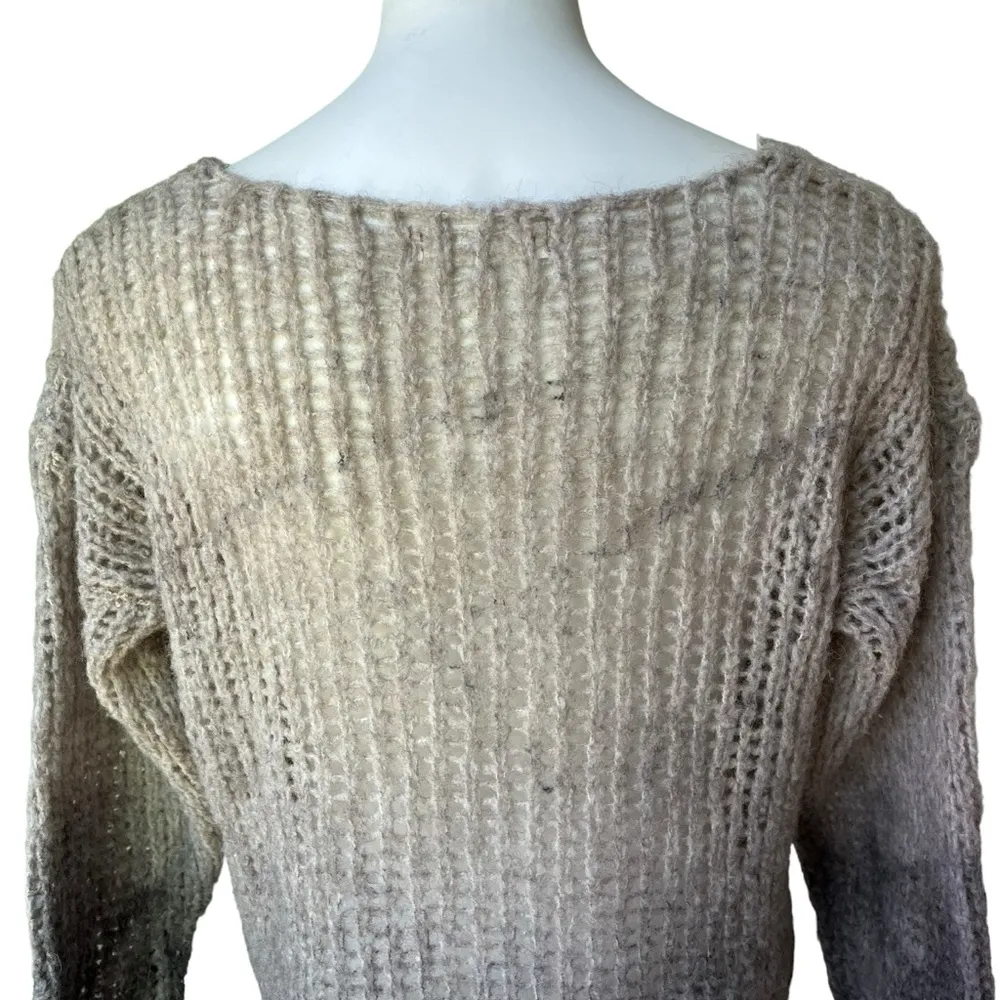 Vicolo Northland (Italy) Loose Knit Wool/Alpaca Blend Ombré Sweater Size M - Image 10