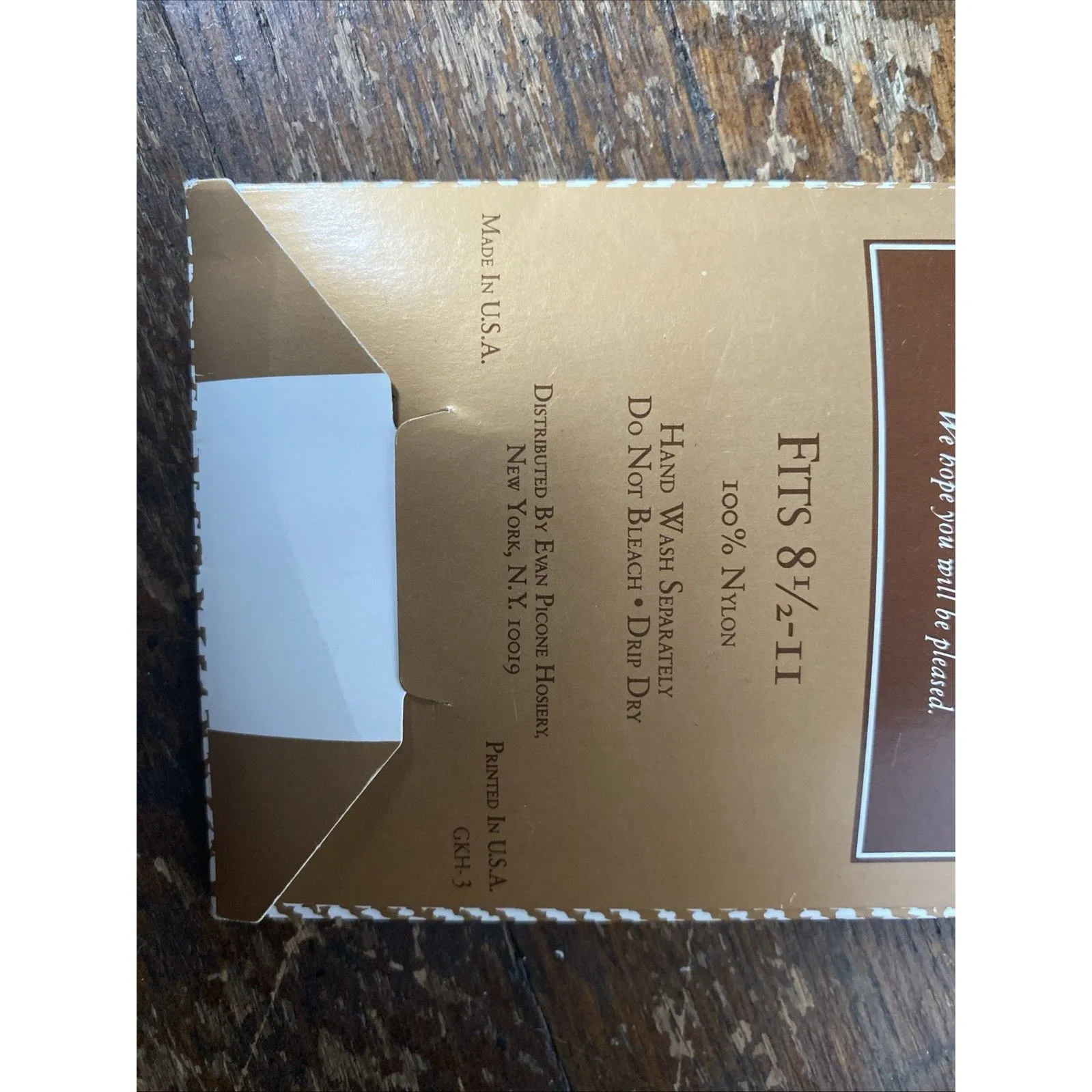 Vintage Evan Picone Knee Highs Comfort Top Espresso Fits 8.5 - Image 4