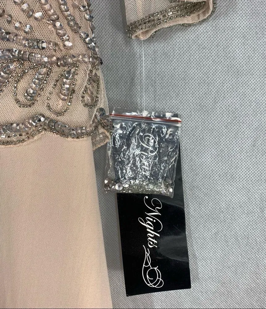 Pisarro Nights D1545 Embellished Mesh Gown Size 6P - Image 3