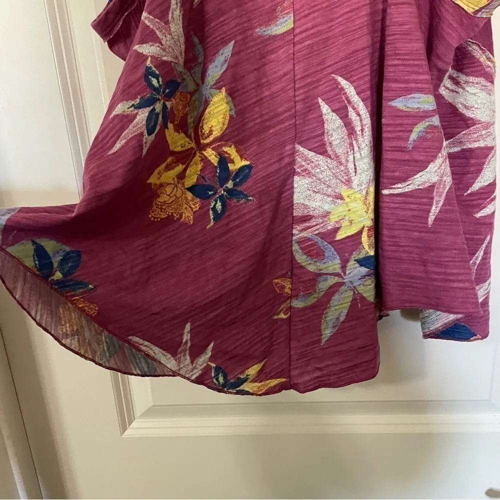 Free People We the Free Hey Girl Purple Floral Spring Plum Combo Tank - Image 11