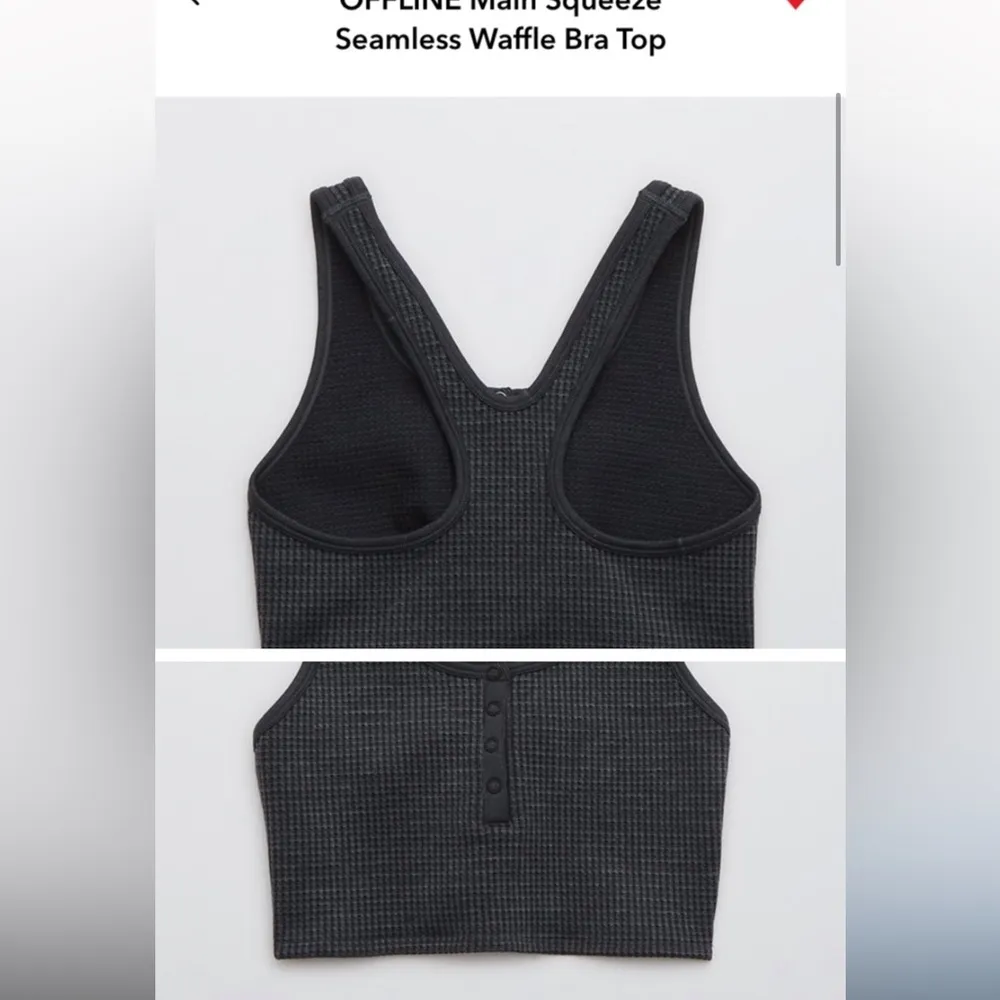AE/Aerie OFFLINE waffle racer back Sports Bra - Image 2