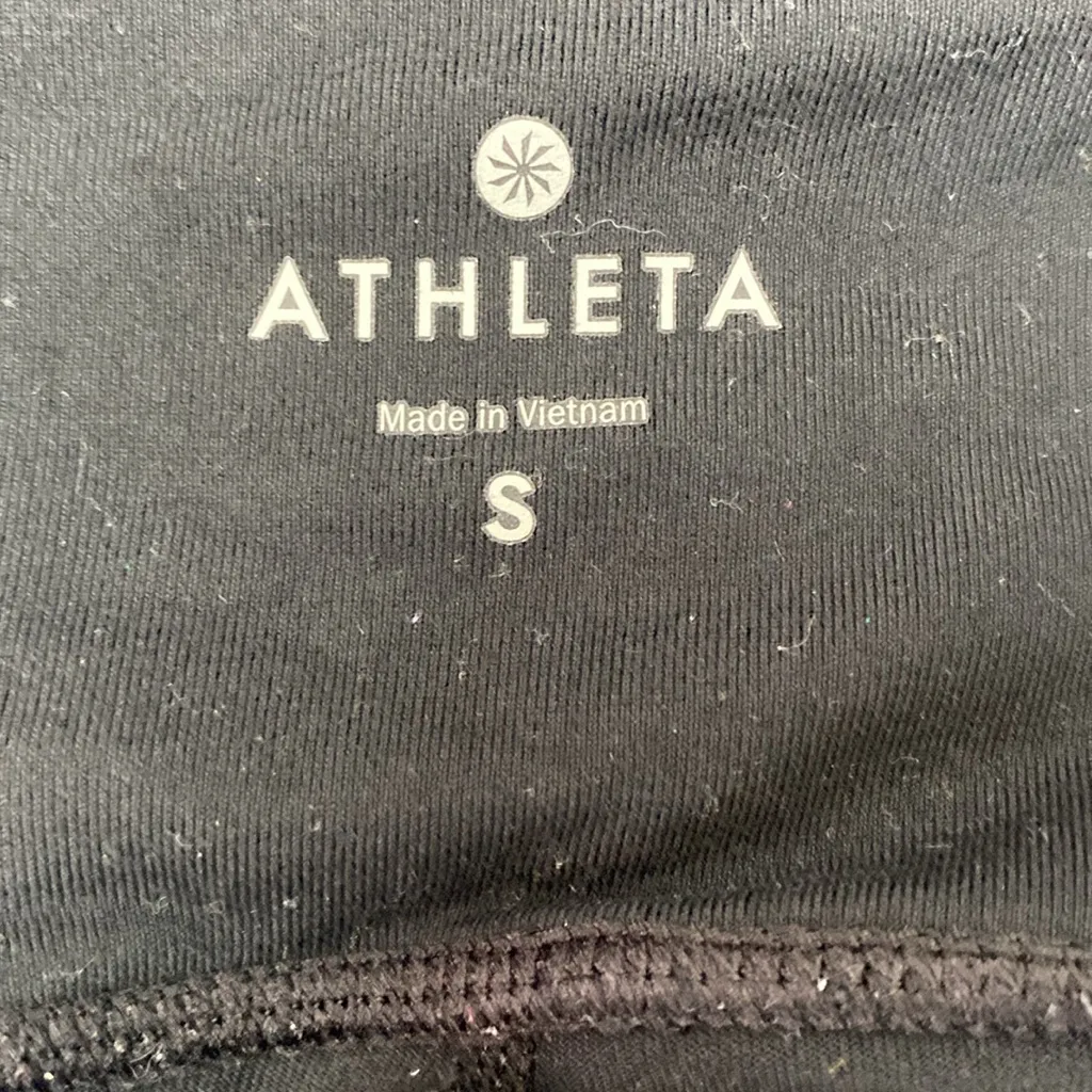 Athleta Black Skirted Leggings Athletic Pants S - Image 3