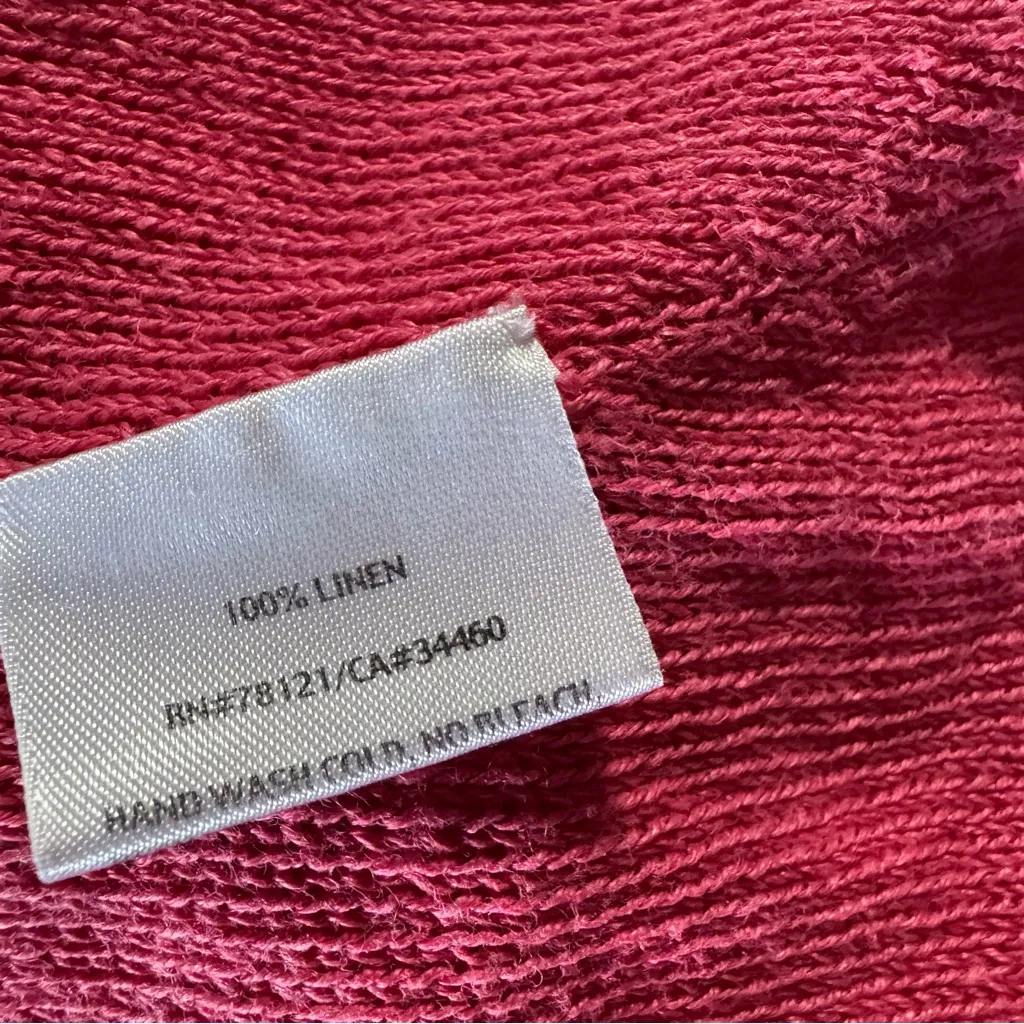 Eileen Fisher 100% Linen Open Cardigan, 0X - Image 6