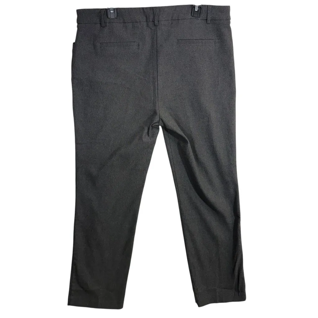 Hilary Radley XL Gray Stretch Dress Pants Slim Ankle Career Workwear Office - Image 2