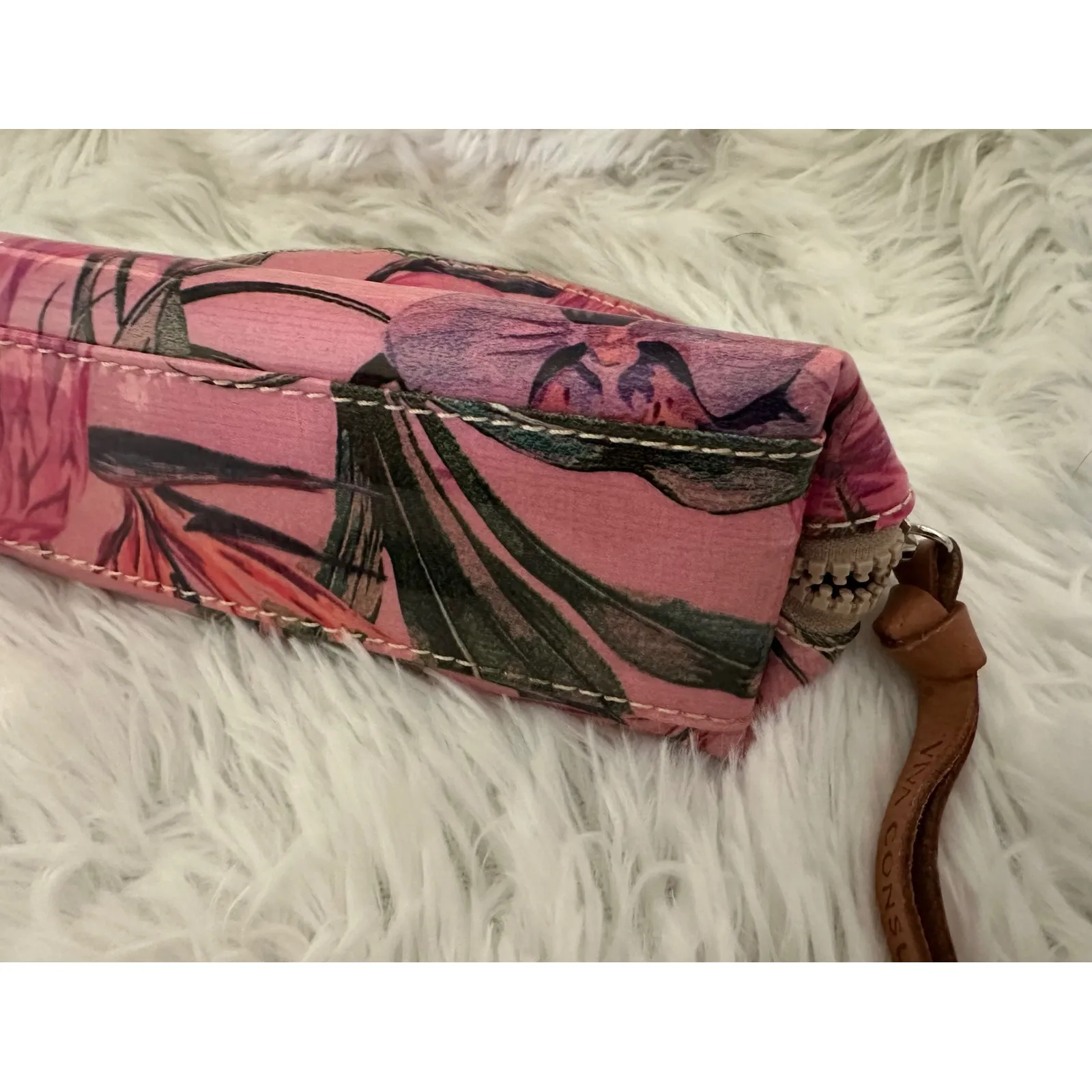 Consuela Brynn‎ Flamingo Cosmetic Toiletry Makeup Bag Case Pouch Rare HTF - Image 8