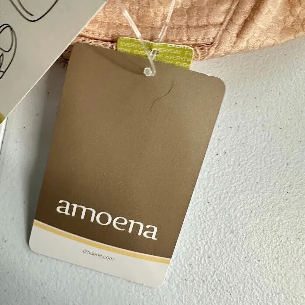 Amoena Ellen Wirefree Mastectomy Bra Size 32A Rose Nude Front and Back Close Pink - Image 11