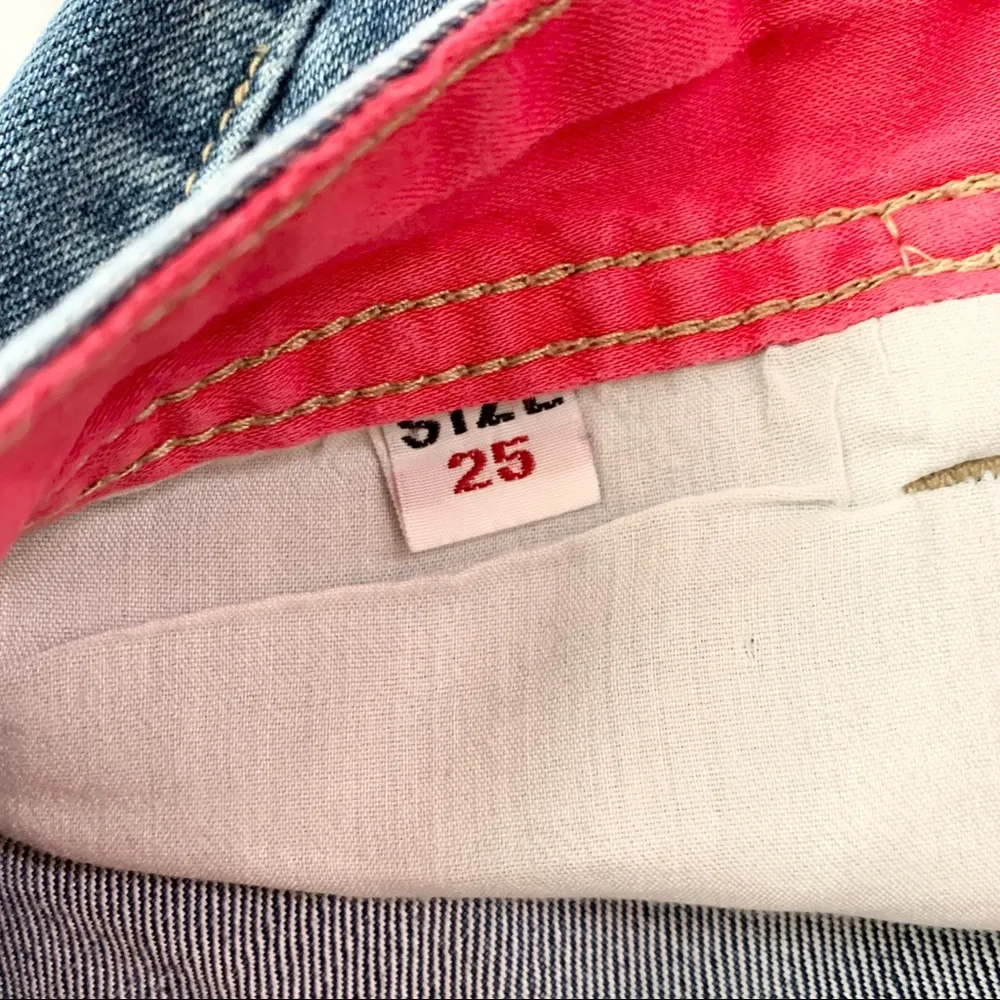 EXIT Medium Wash Denim Bermuda Jean Shorts Size 25 - Image 9