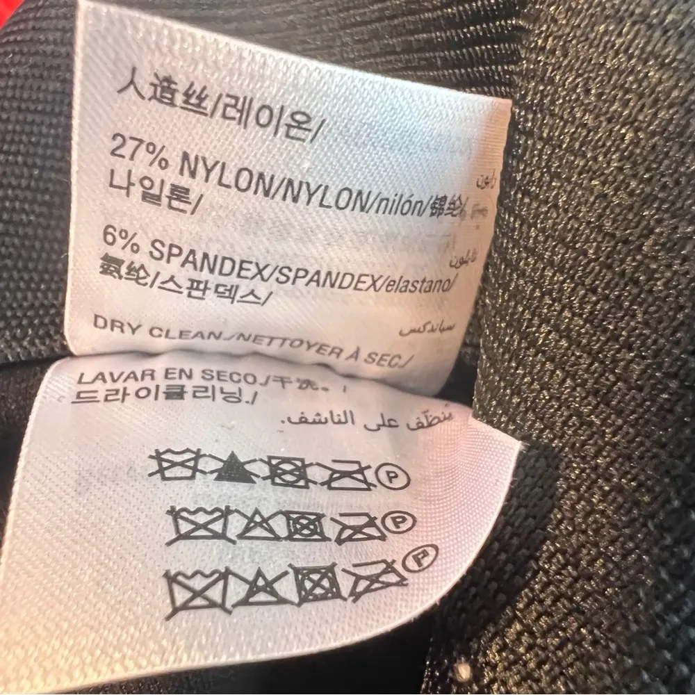 INC International Concepts Size XL Deep Black W/White Threading Front Zip Close - Image 8