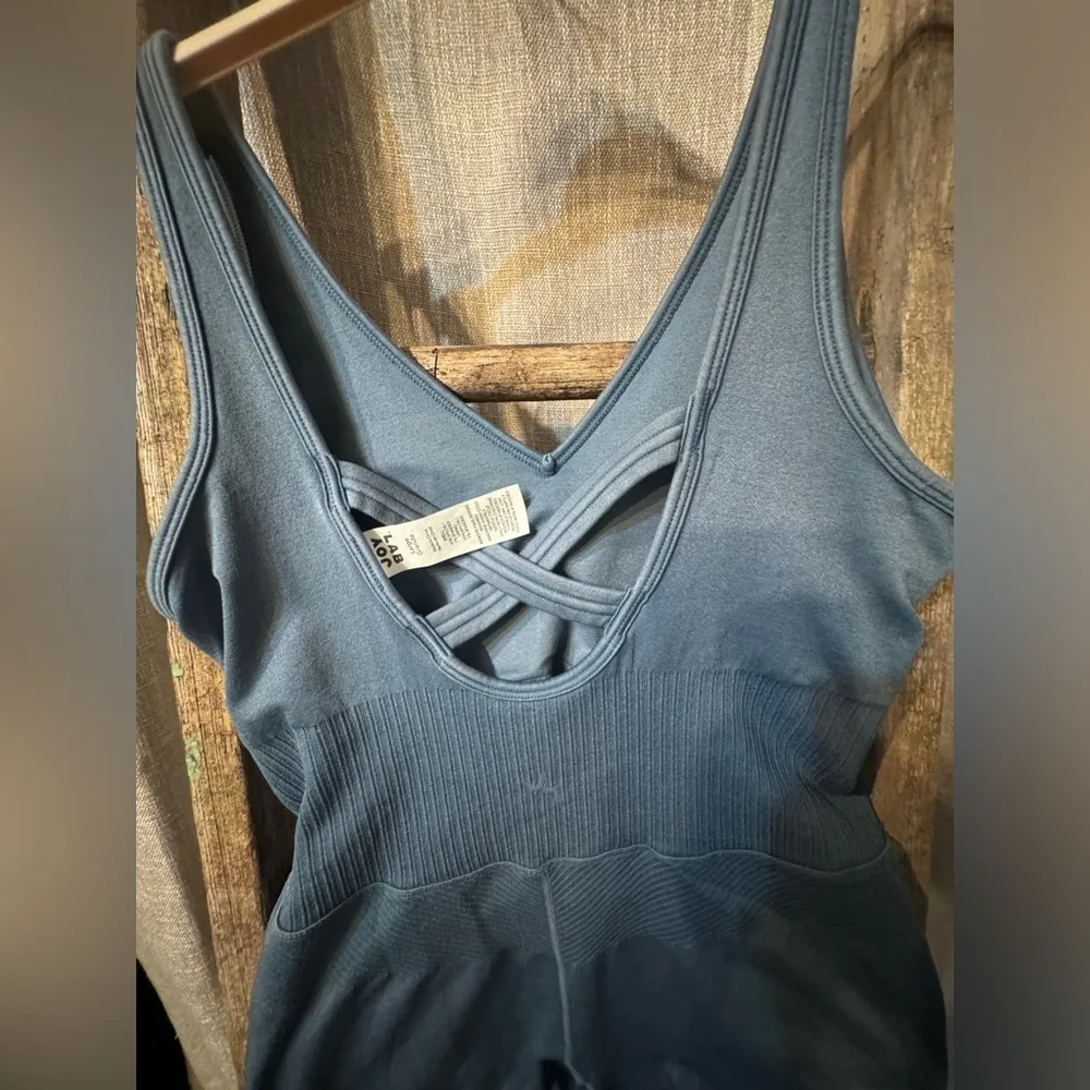 Women's JoyLab Shorts Onesie Size Large light blue - Image 4