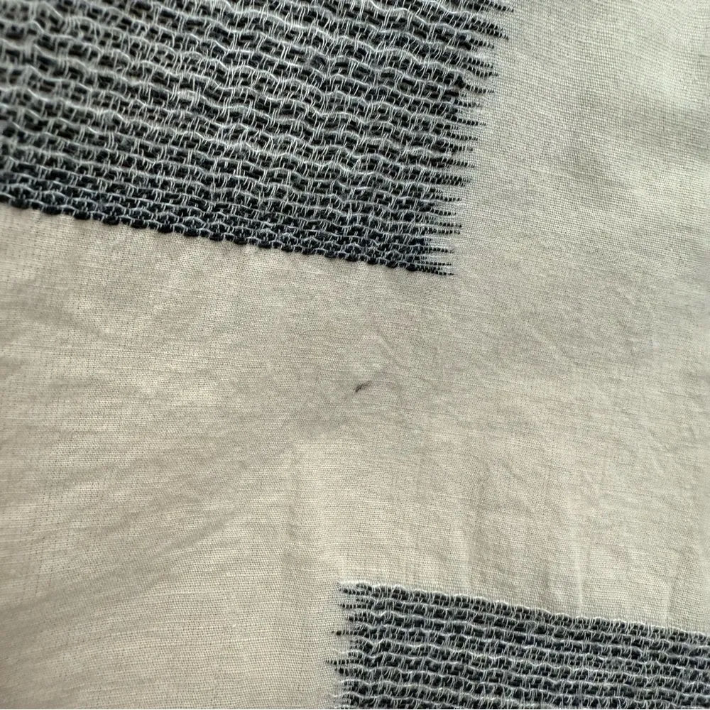 Roolee Patchwork Cotton Blend Button Back Top Medium - Image 3