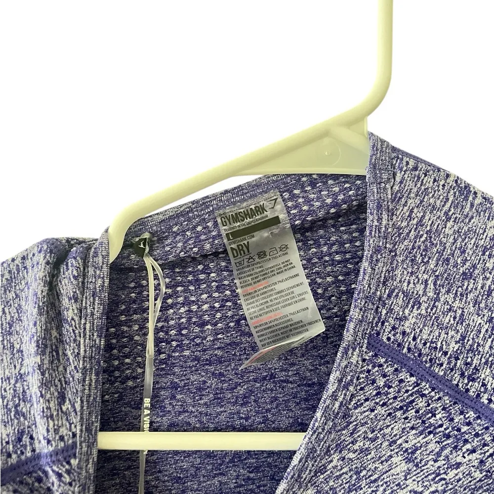 NEW Vital Seamless Long Sleeve Crop in Indigo
Marl - Image 4