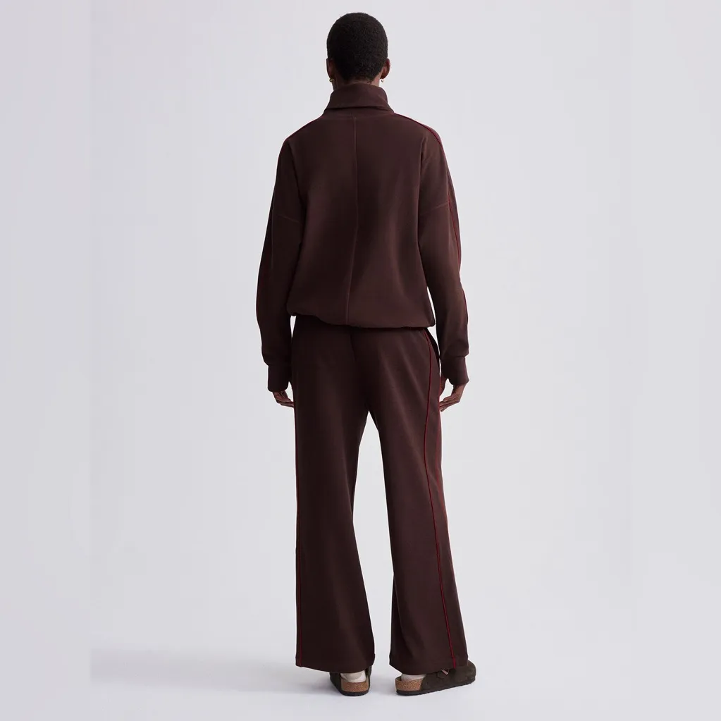 Varley Ariana High Neck Midlayer Red Chocolate Marl/ Red Dahlia size XS - Image 5