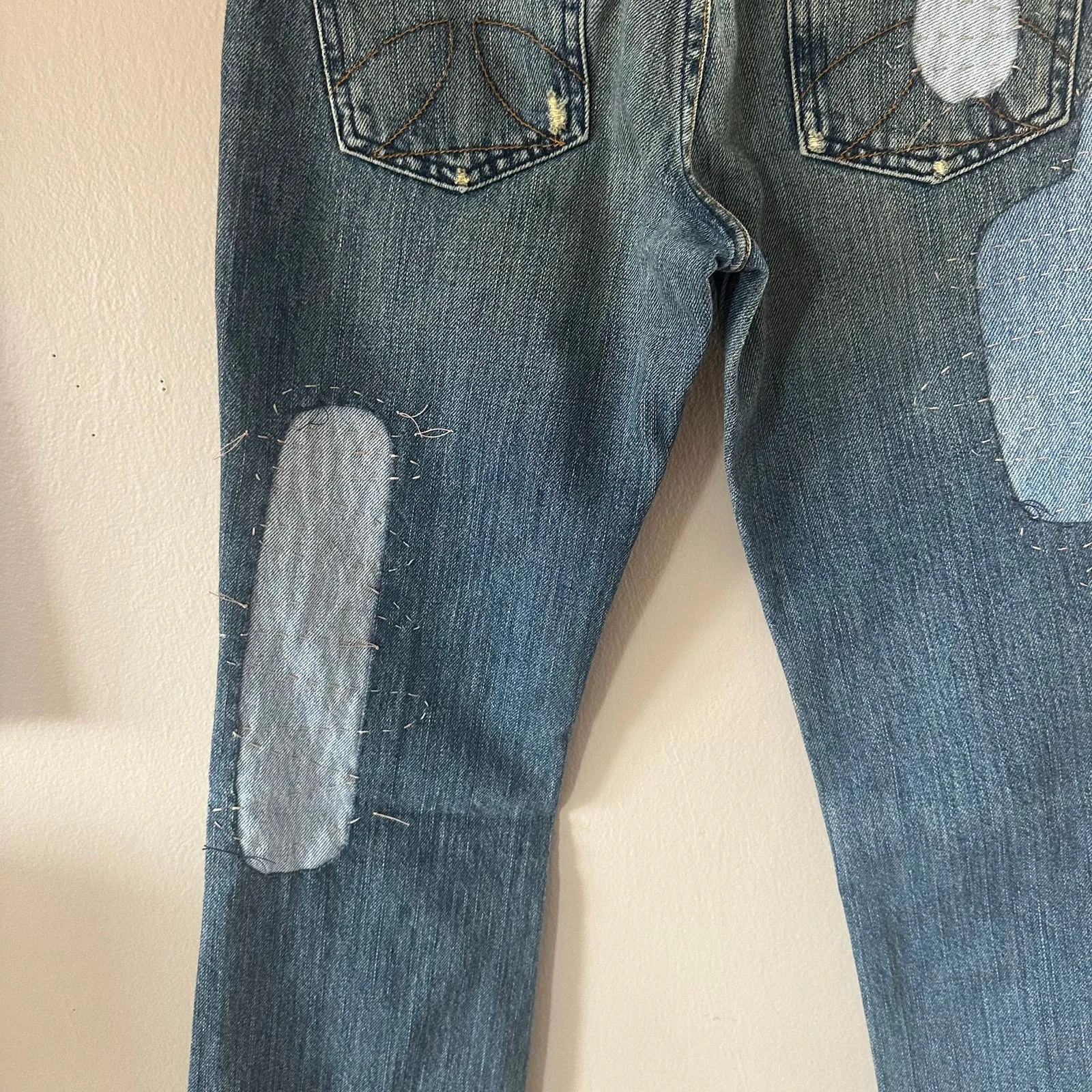 Vintage HABITUAL patchwork quilted jeans PROJECT ALABAMA Size 25 NWT - Image 5