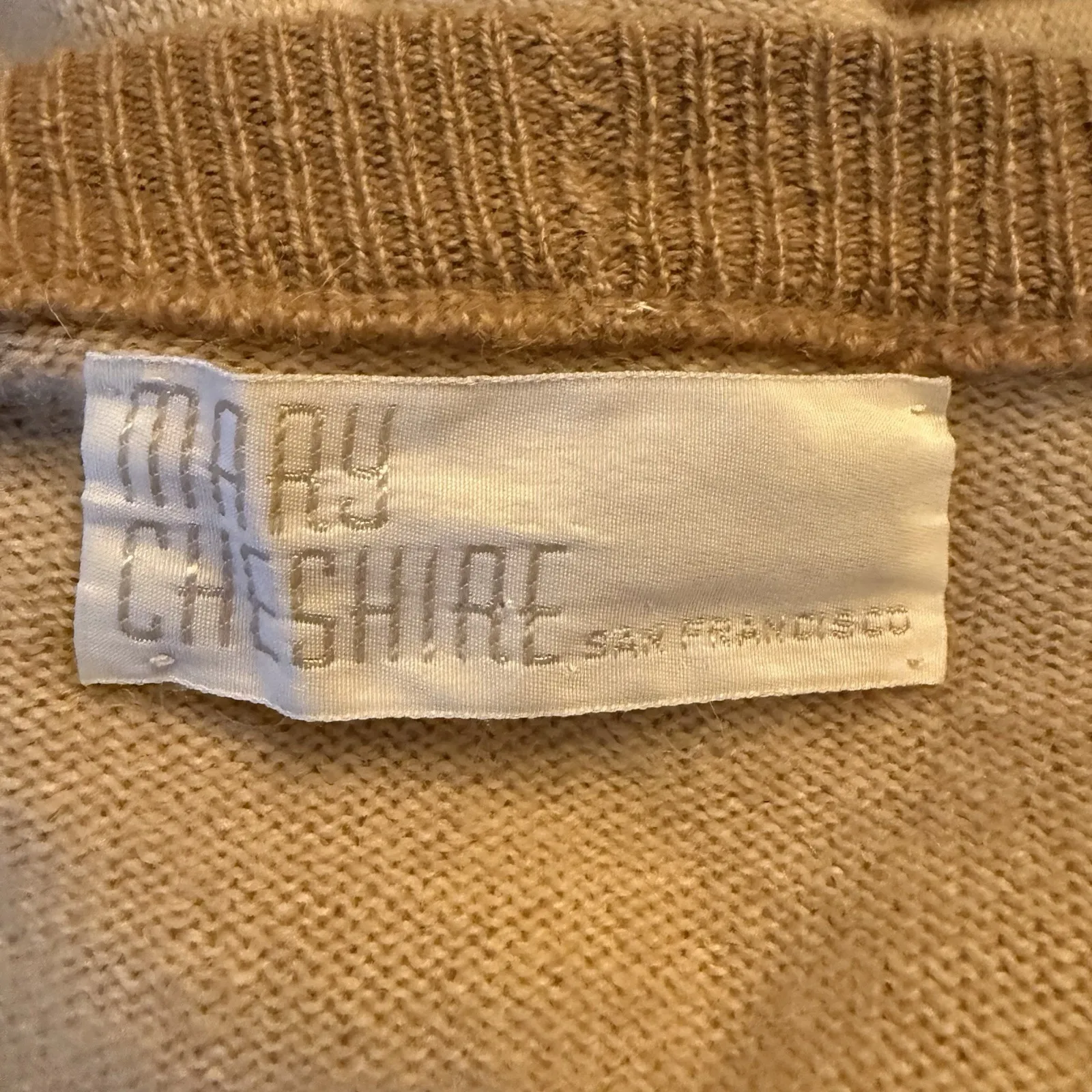 Vintage Gladstone Of Hawick Scotland M Sweater Vest Tunic 100% Pure Camel Hair Size M - Image 9