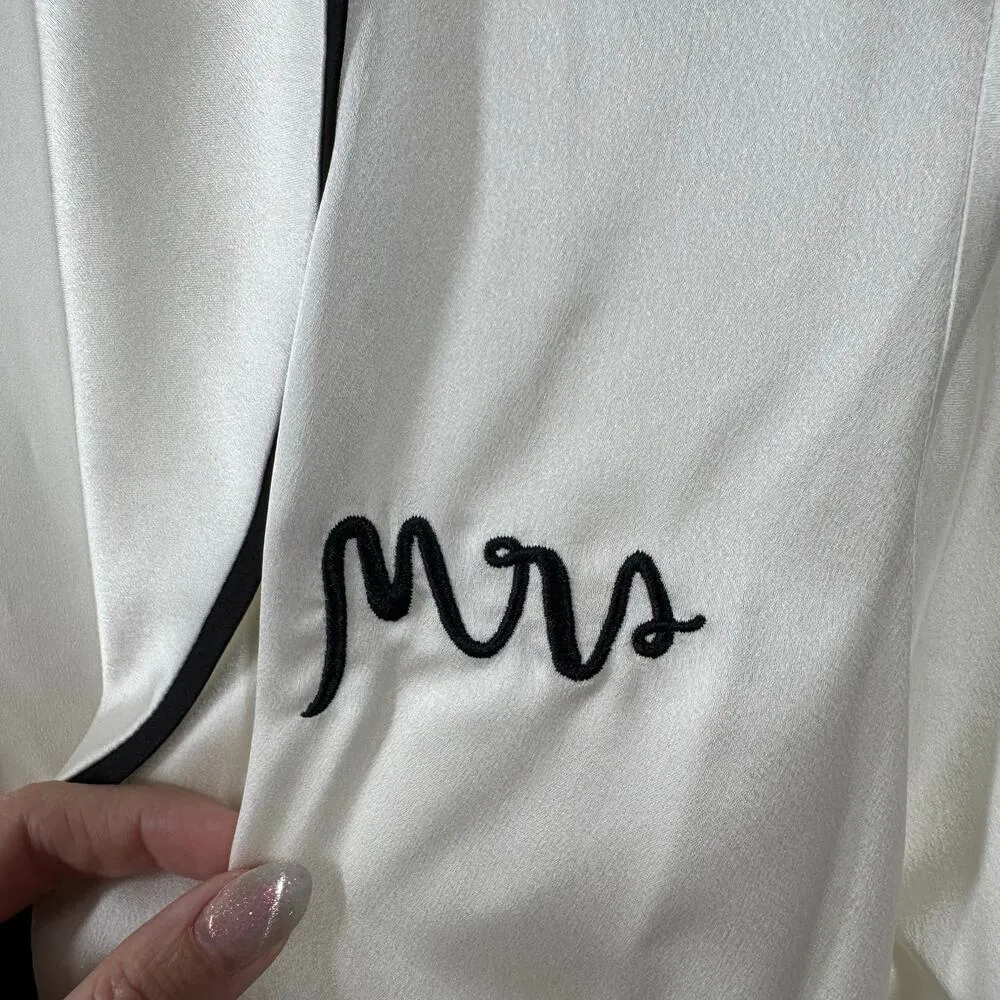 KATE SPADE NEW YORK KS41533 CHARMEUSE MRS. ROBE Women S Cream White Wedding - Image 9