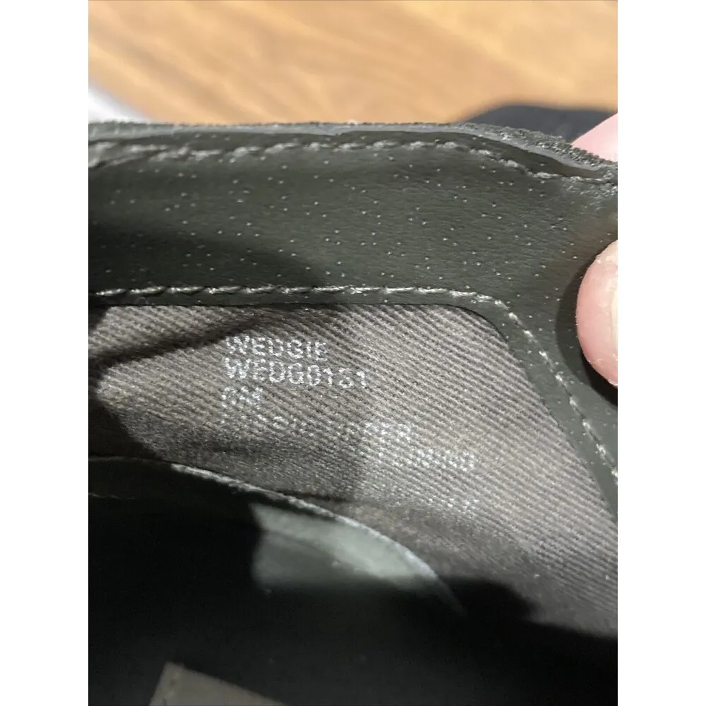 Steve Madden Boots Womens 6 Wedgie Camo Ankle Green Booties Zippers Wedge - Image 6