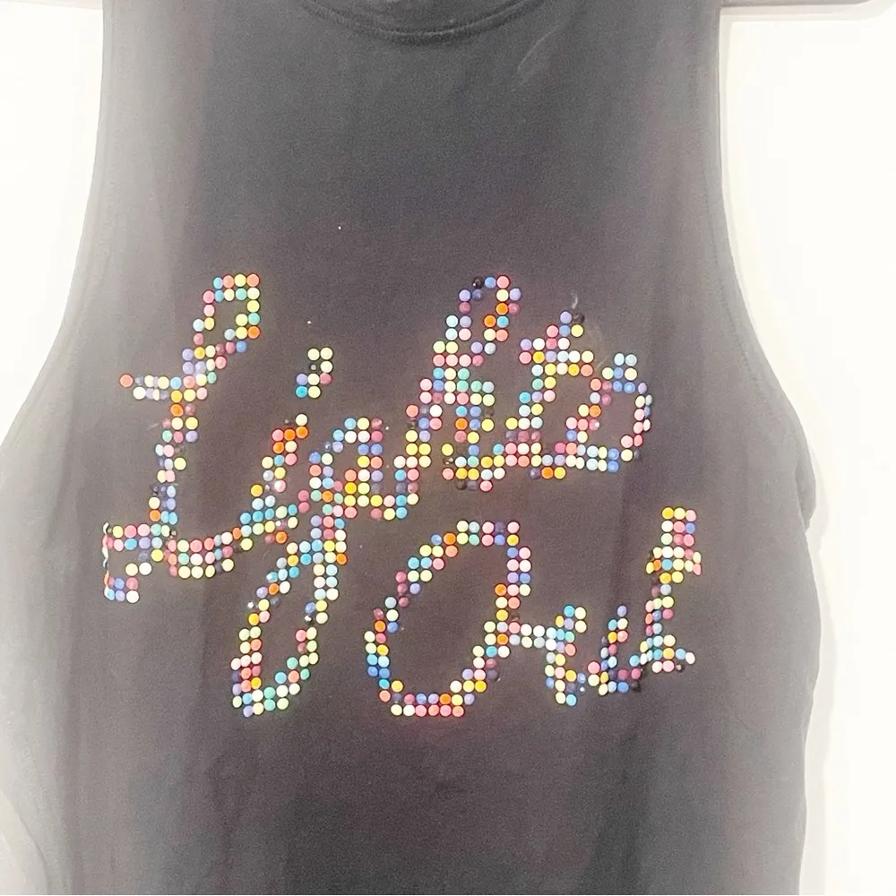3.1 Phillip Lim Size Small Black Lights Out Combo Tank Top Cotton Silk - Image 3