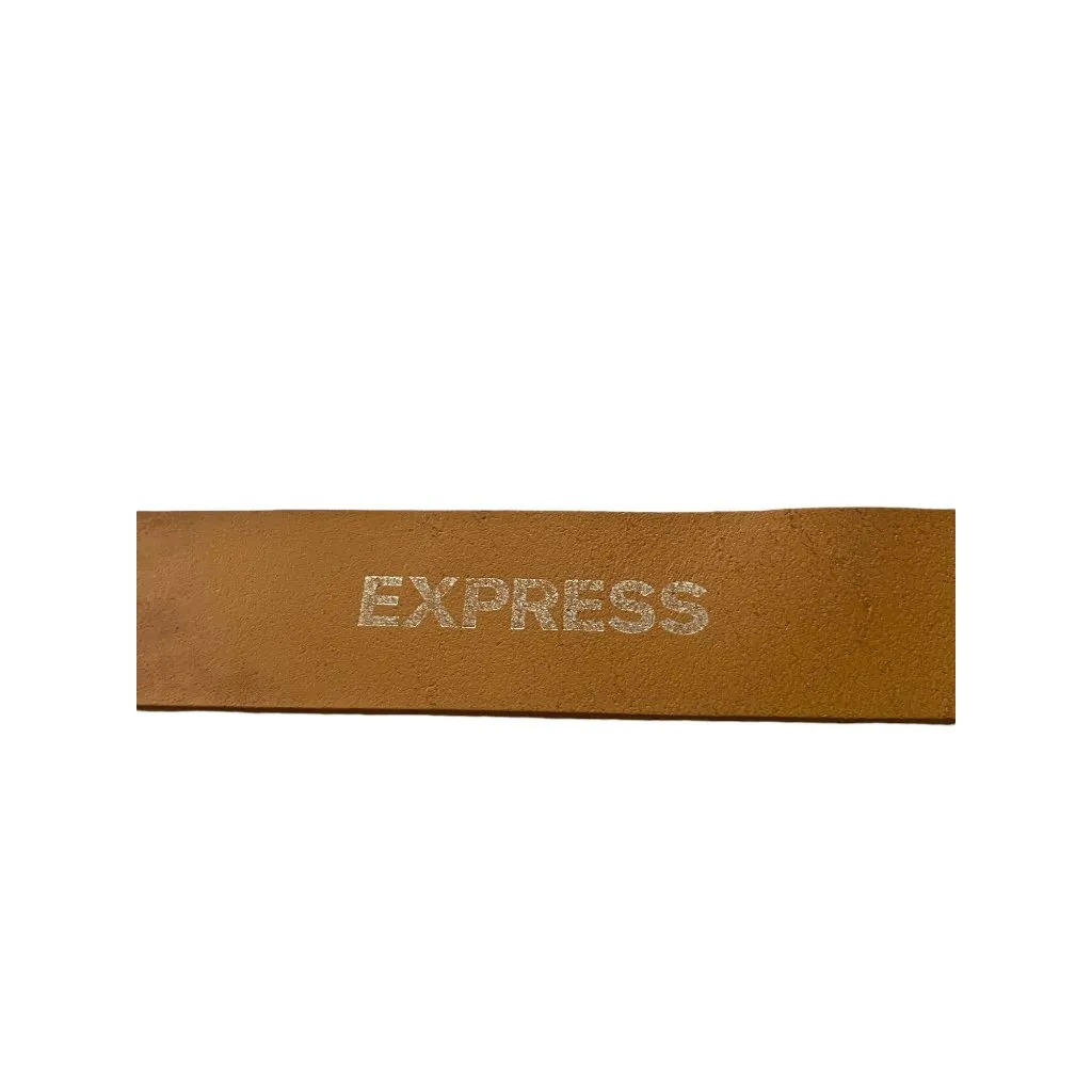 Express Leather Belt Brown Size L - Image 3