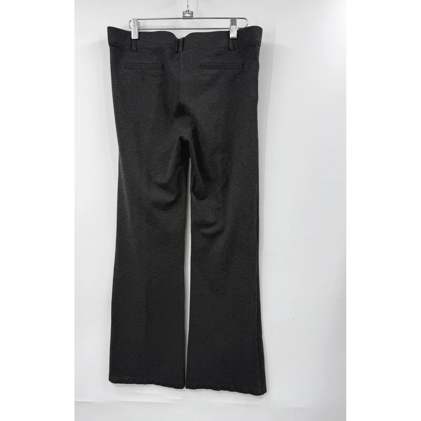 Betabrand Size L Petite Pants Charcoal Gray Bootcut Stretch Comfort Workwear - Image 3