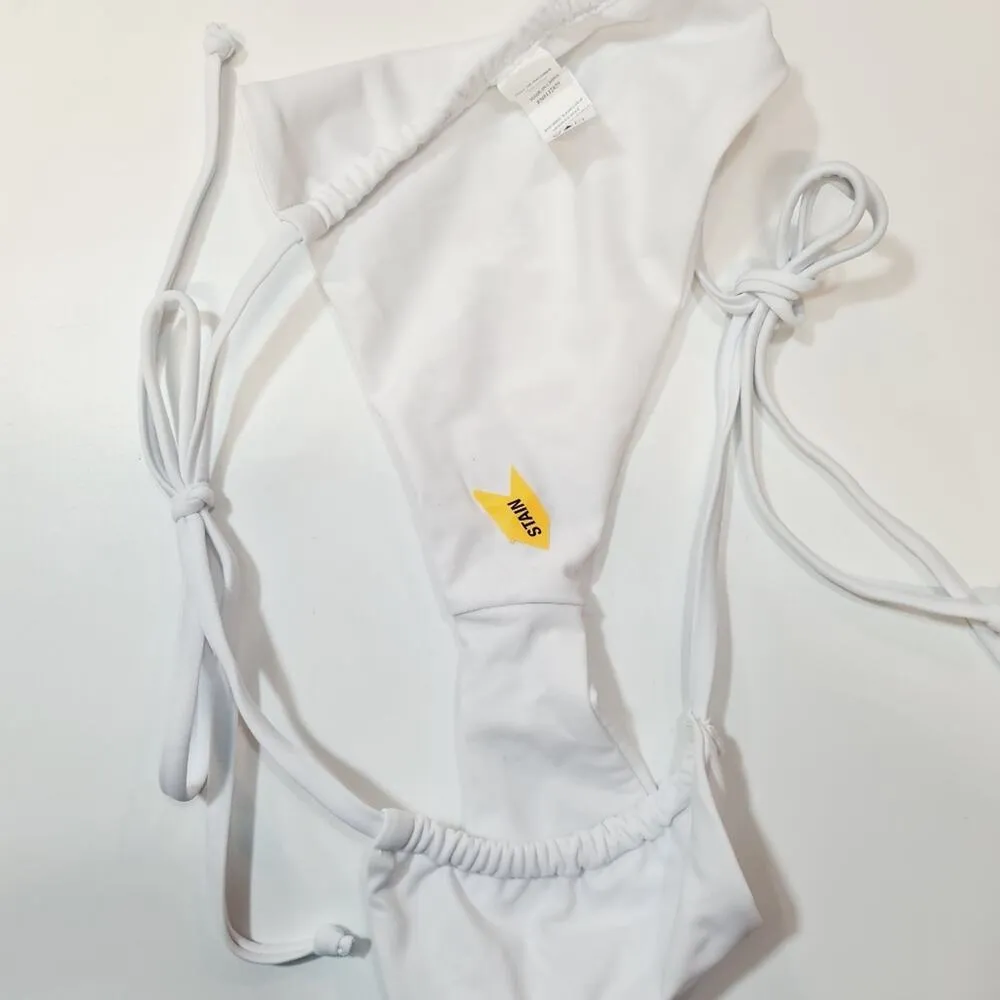 Superdown Anneke Bikini Bottom in White - Image 8