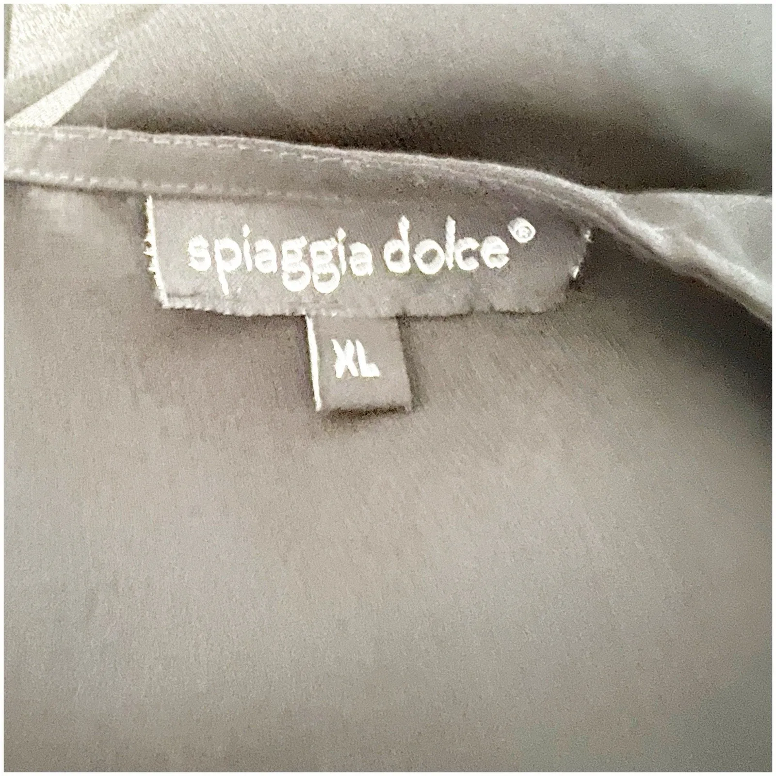 Spiaggia Dolce Studded Beaded Sheer Kimono Black Size XL Starburst Bronze Swim - Image 7