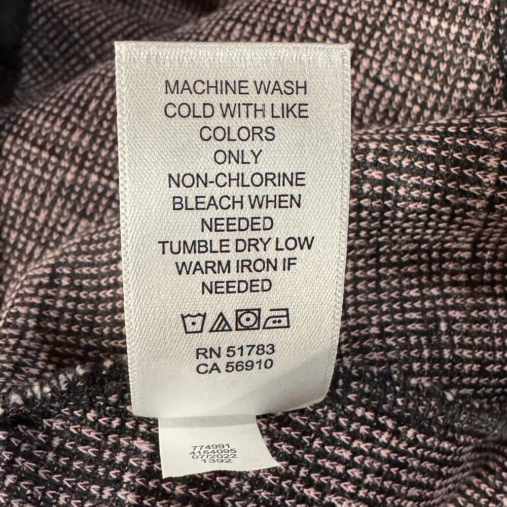 Maurices 2X-Large Blazer Jacket Button-Up V-Neck Long Puff Sleeves Pockets Multi - Image 9