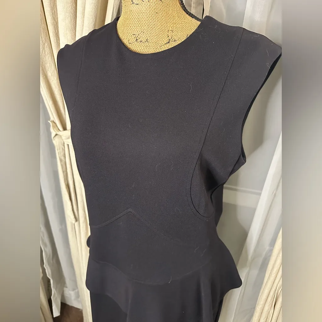 Drew Trudy Black Sleeveless Peplum Cocktail Dress Size 10 - Image 12
