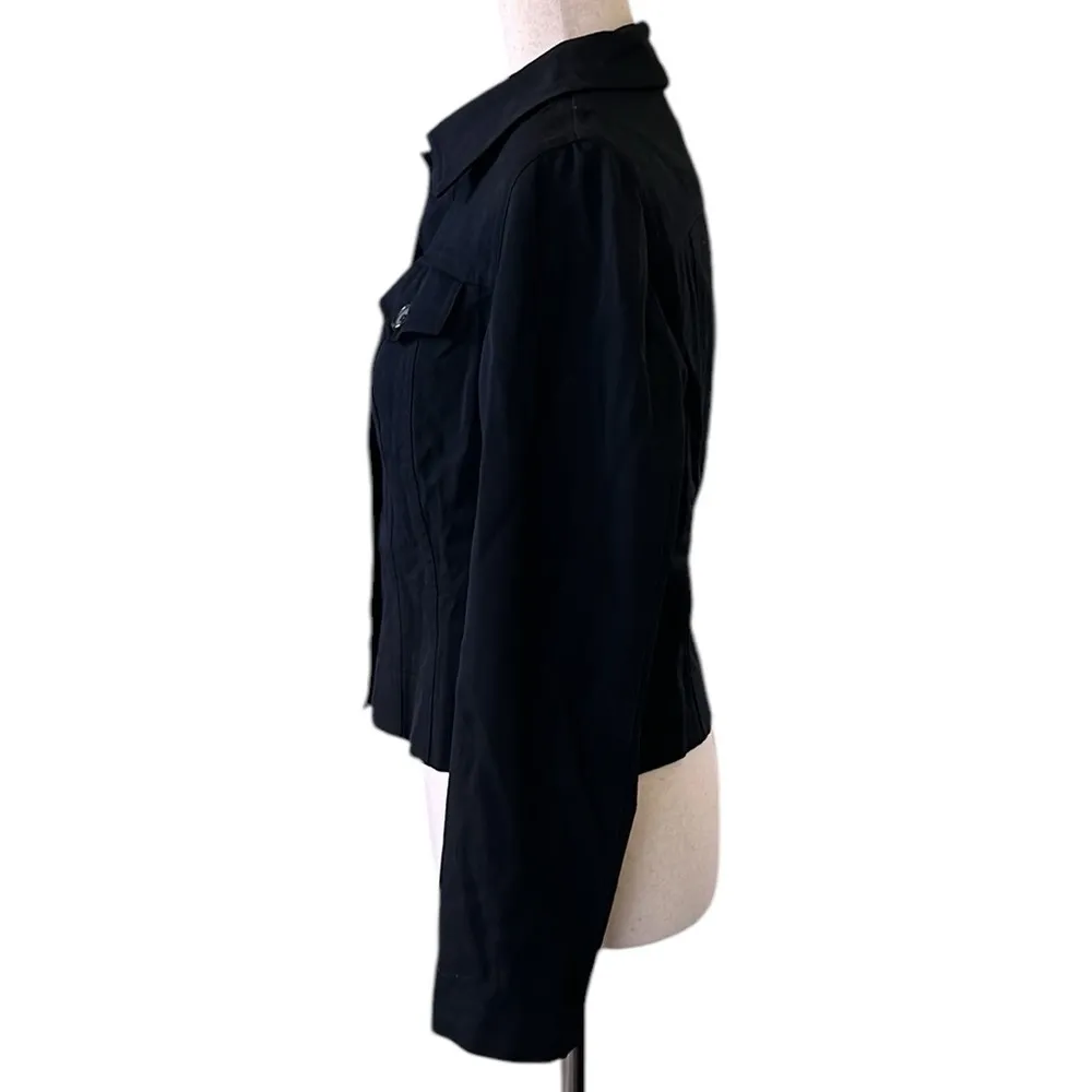Hugo Buscati Collection black Wool Blend Blazer Jacket - Image 4