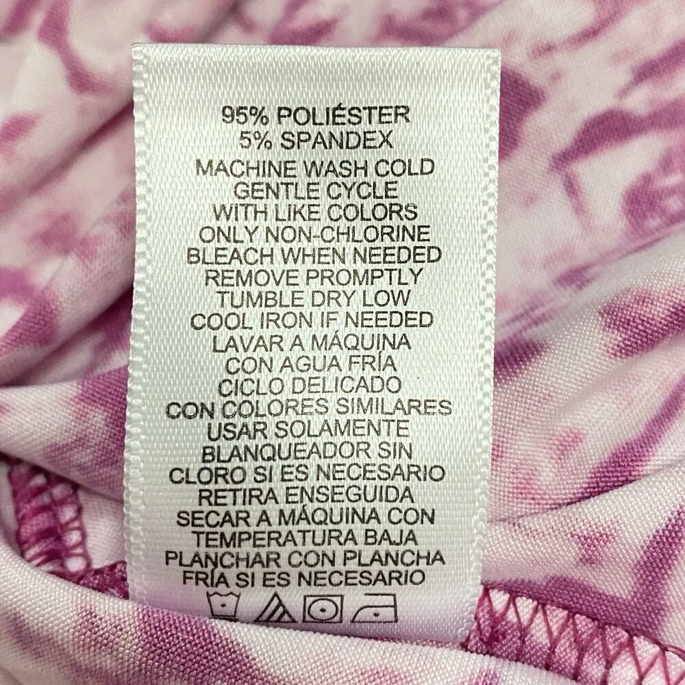 SOFIA VERGARA Maxi Pink Dress Women’s Large Vneck Summer Sundress Tropical Vacay - Image 10