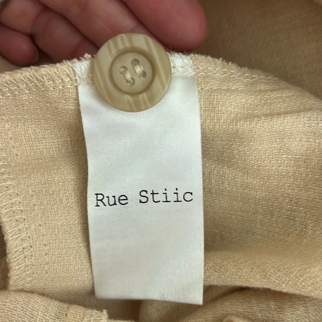 Anthropologie Rue Stiic Lucia Romper Husk Small - Image 12