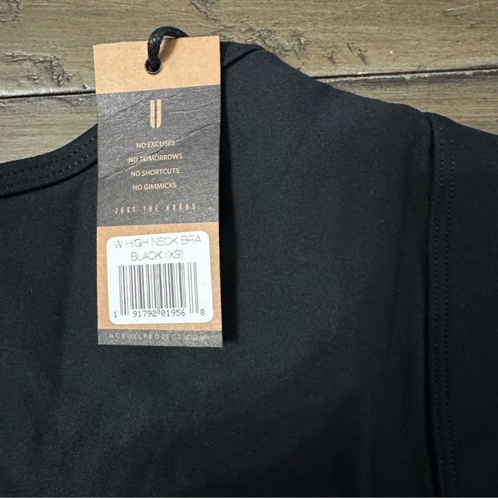 NWT NOBULL Matte High-Neck Sports Bra - XS - Black - Image 6
