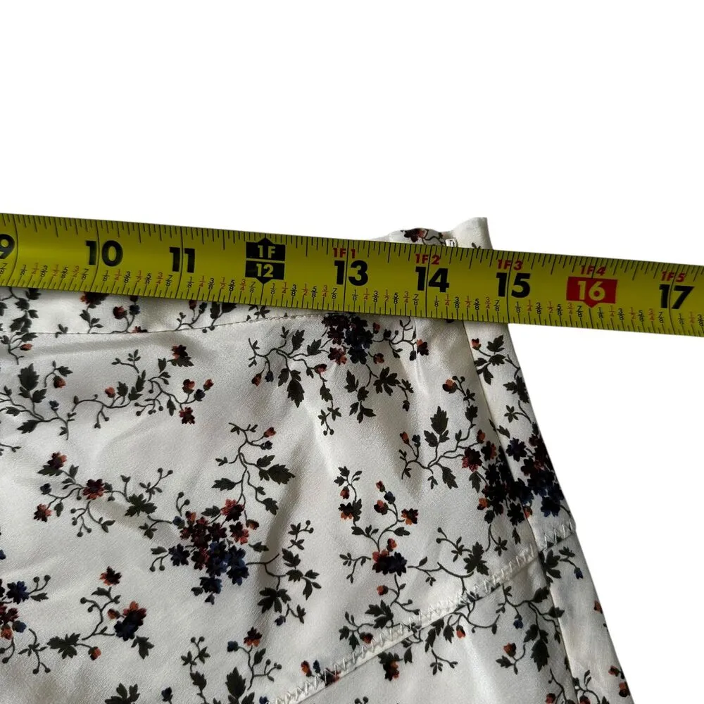 Veronica Beard Ecru Floral Mac Silk Blend Midi Skirt Women Sz 8 MSRP $598 | 8-12 - Image 6