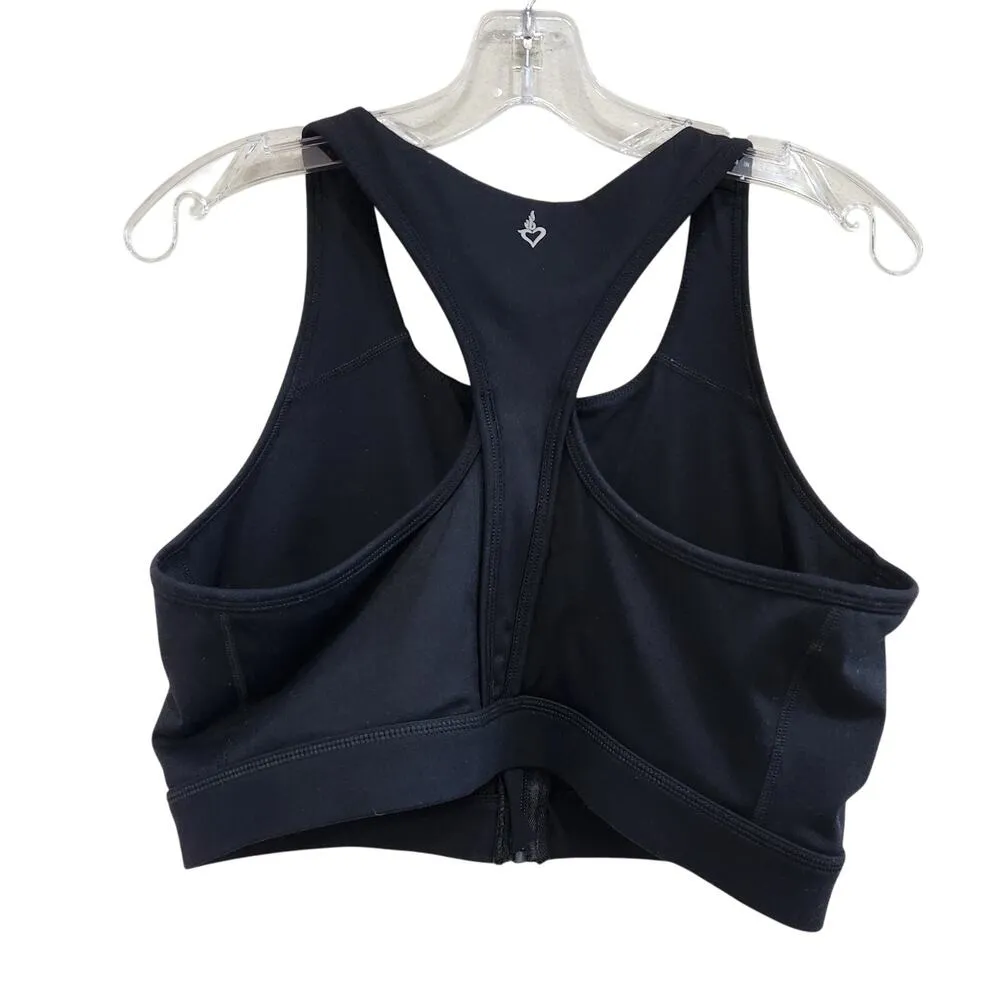 Torrid Active Low Impact Wireless Zip Front Sports Bra Activewear Black Size 1X - Image 2