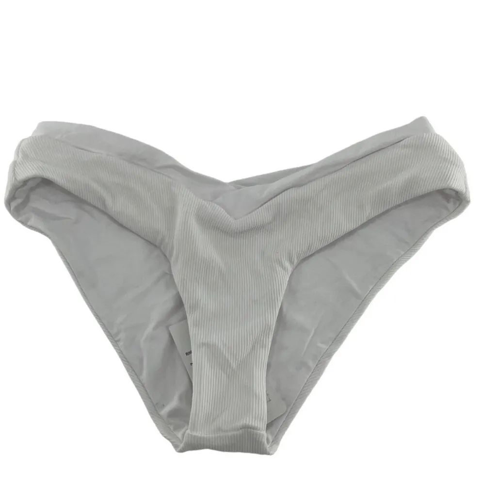 L*Space Ribbed Pratt Bikini Bottom Classic Style RHPTC21 White Size XS NWT - Image 8