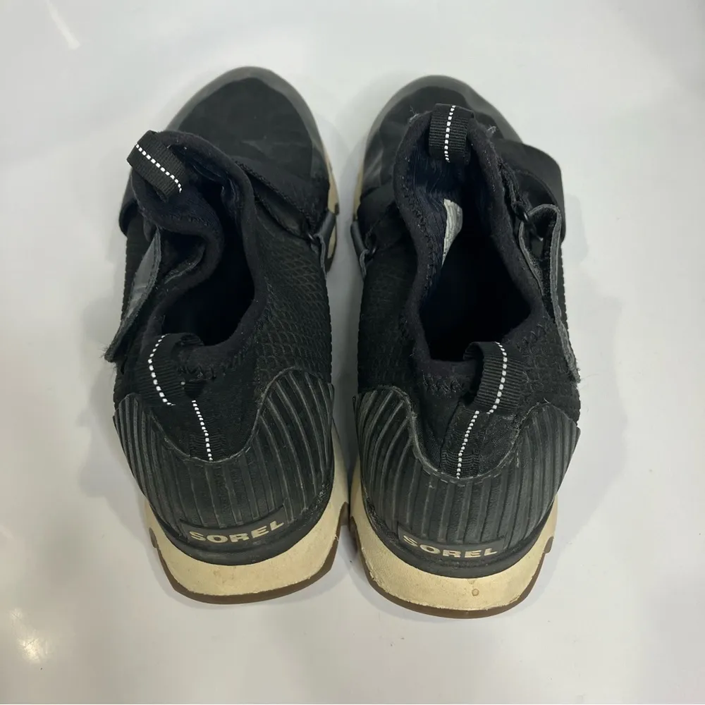 Sorel kinetic sneakers black cream women’s size‎ 9 casual activewear trendy - Image 5