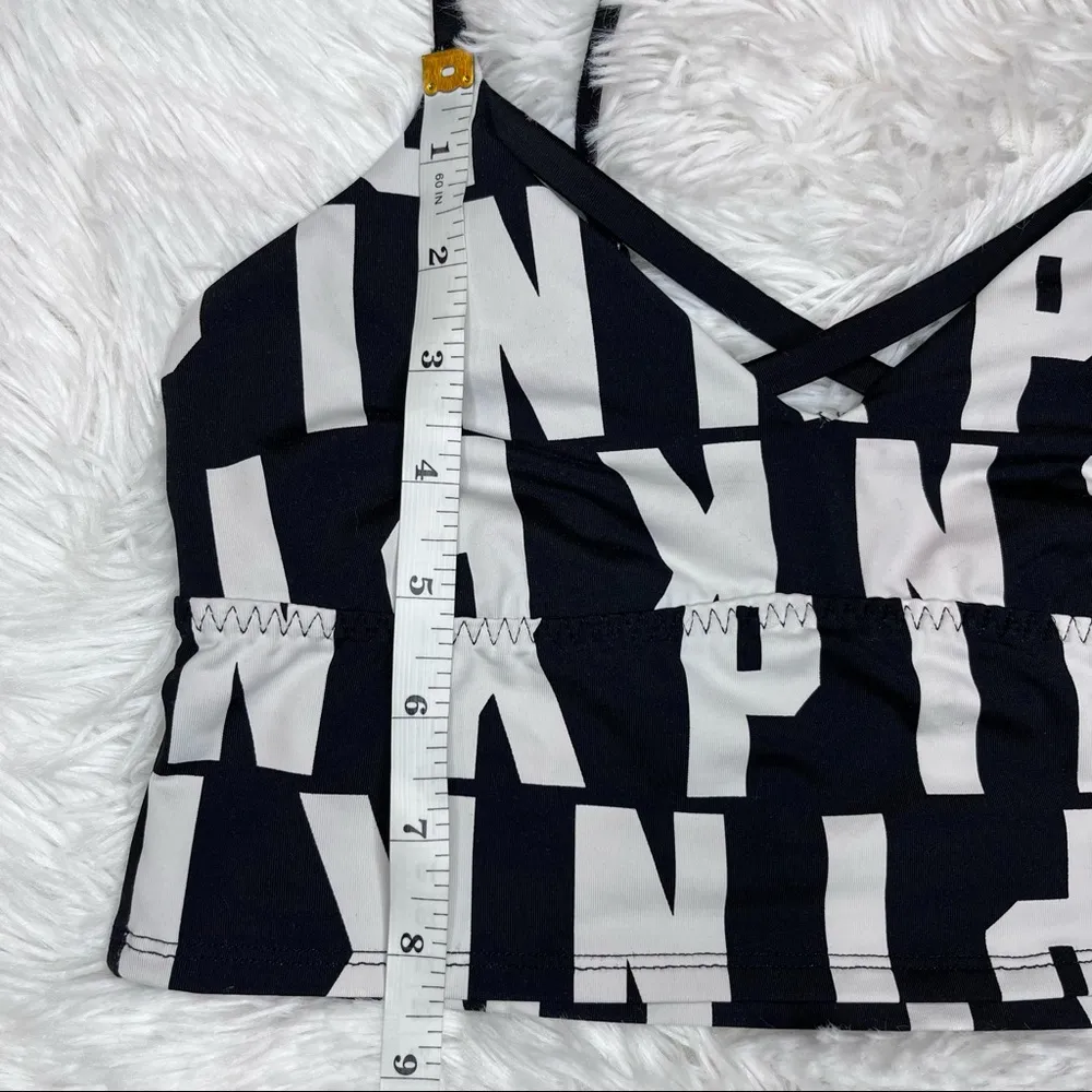 PINK VICTORIA’S SECRET Ultimate Unlined Bralette XS Black White Graphic - Image 12