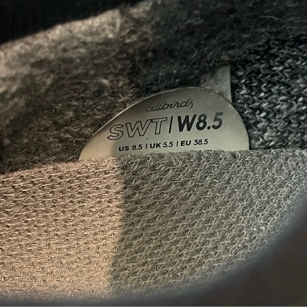 Allbirds Trail Runners SWT Black Lace Up Sneakers Running Hiking Size 8.5 - Image 13