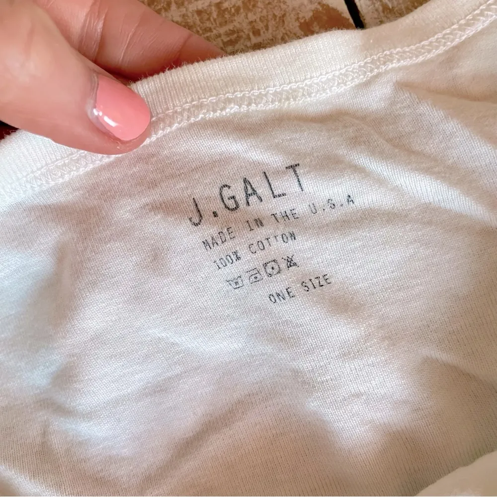 🤍J. Galt White Cropped Tank Top🤍~os - Image 8