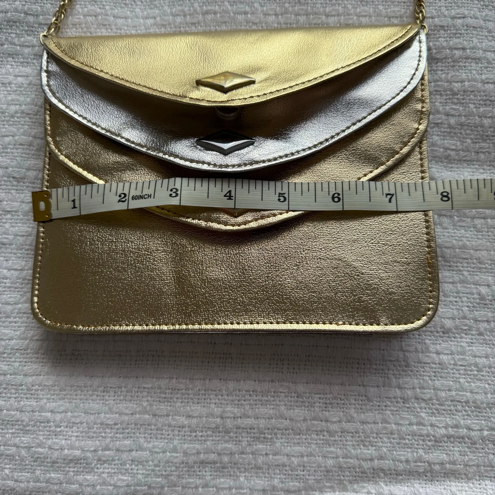 Vintage Walborg Silver and Gold Clutch Evening Bag - Image 8
