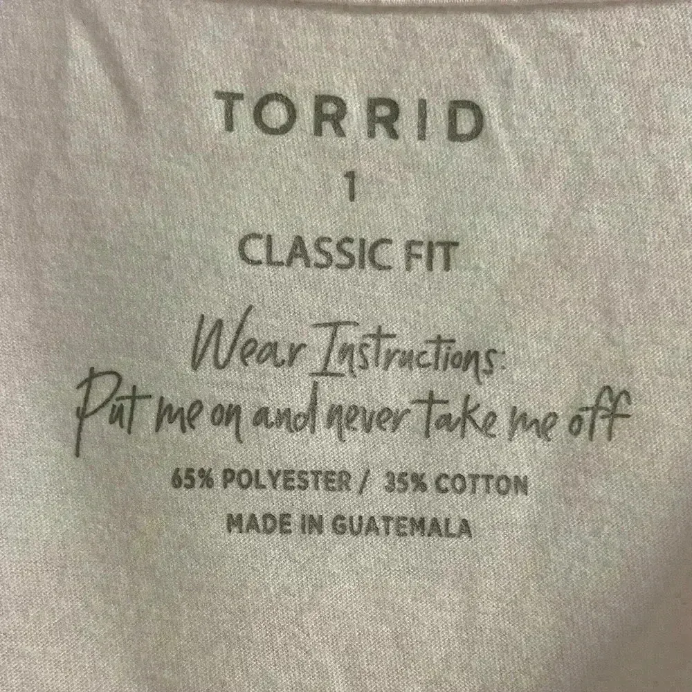 Torrid t shirt classic fit white v neck soft shirt sleeves 1X - Image 5