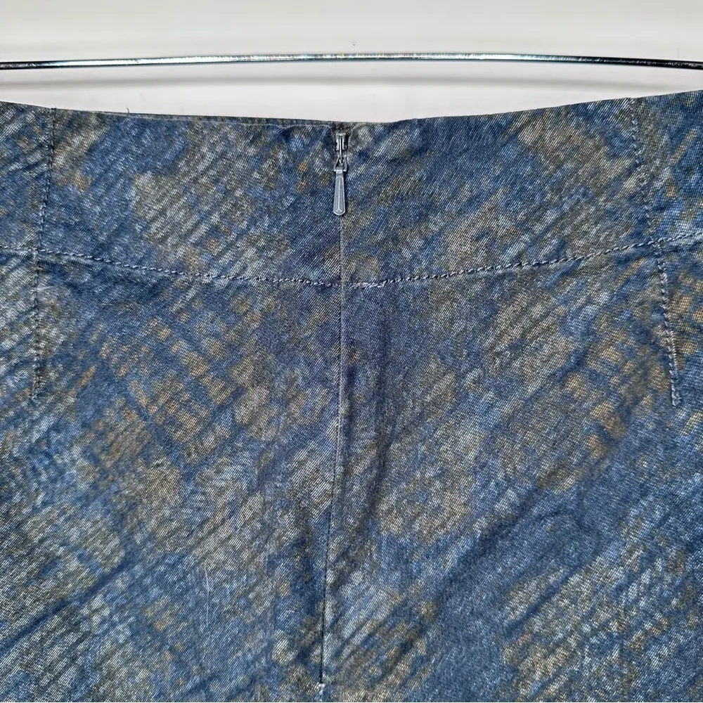 NIC+ZOE Blue Print Skirt Size 8 - Image 7