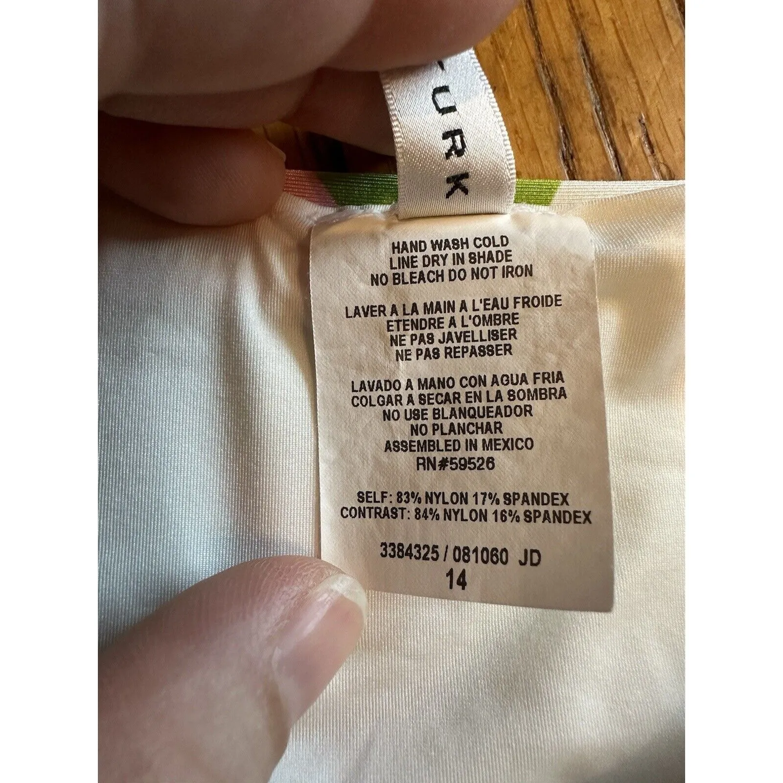 EUC Trina Turk Bandeau Bikini Set Top AND Hipster Bottoms Size 14 La Palma - Image 7