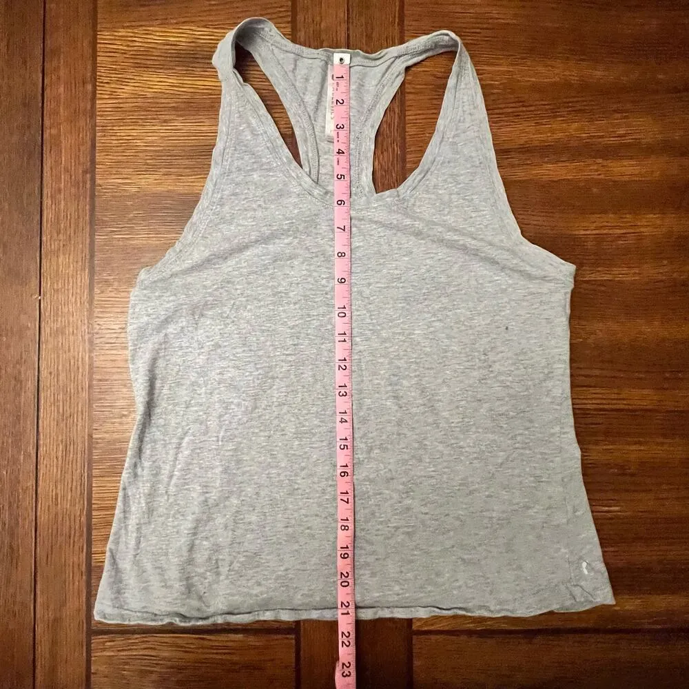 Fabletics Heather Gray Racerback Yoga Tank Top Size Medium - Image 9
