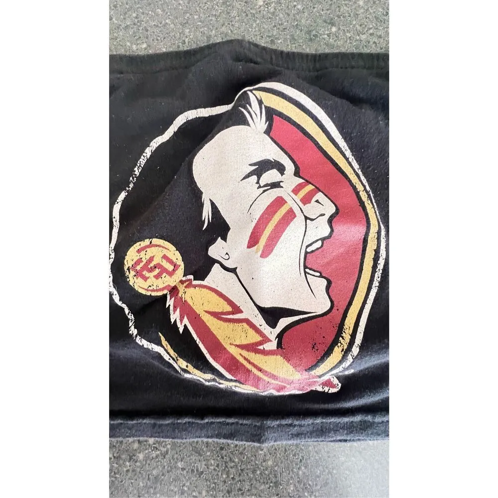 FSU Florida State University cropped Tank Top size M VTG made in USA White Size M - Image 2