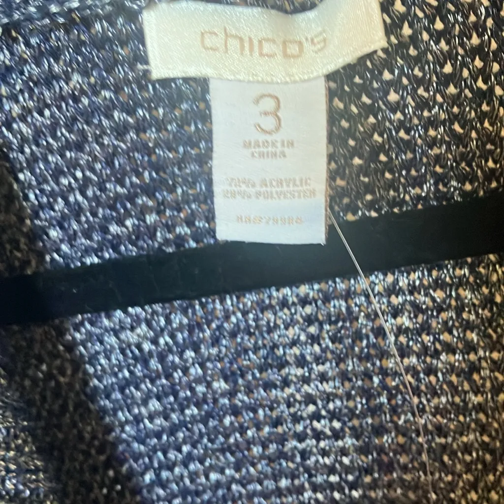 FINAL MARKDOWN Open front Chicos coat length Sweater Vest 3 xl - Image 5