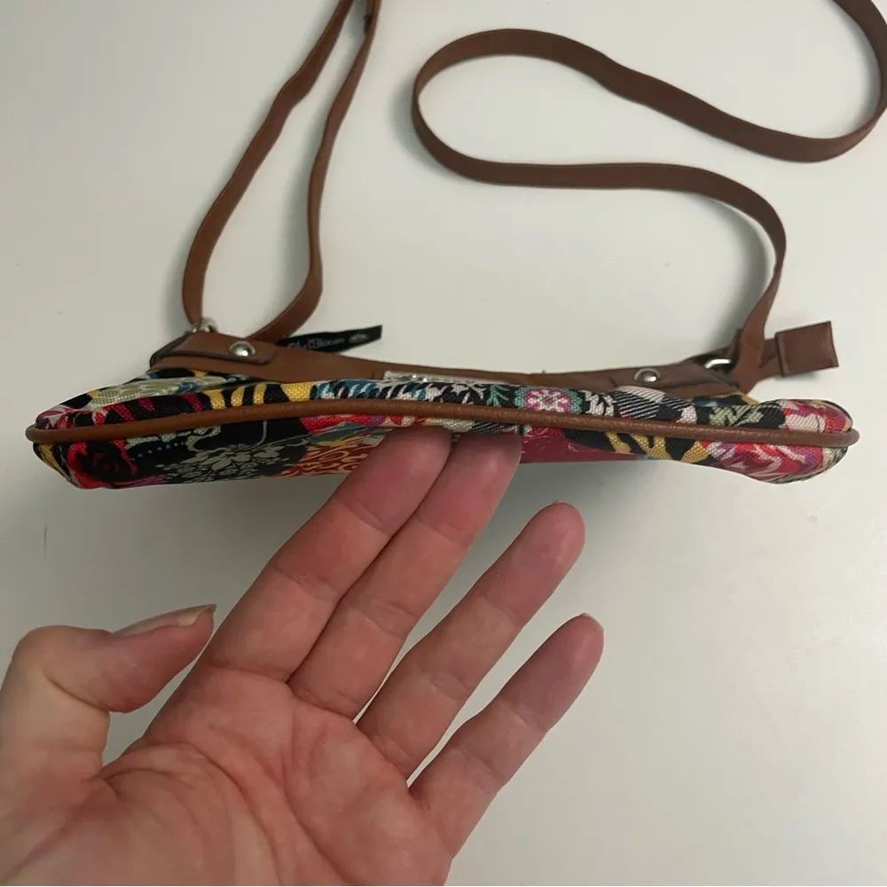 Lily Bloom Purse Crossbody Patchwork Floral Boho Bohemian Art To Wear Small - Image 4