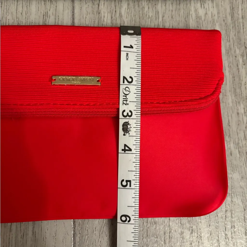 Giorgio Armani Beauty Red Clutch | Free Brooch Included - Image 15
