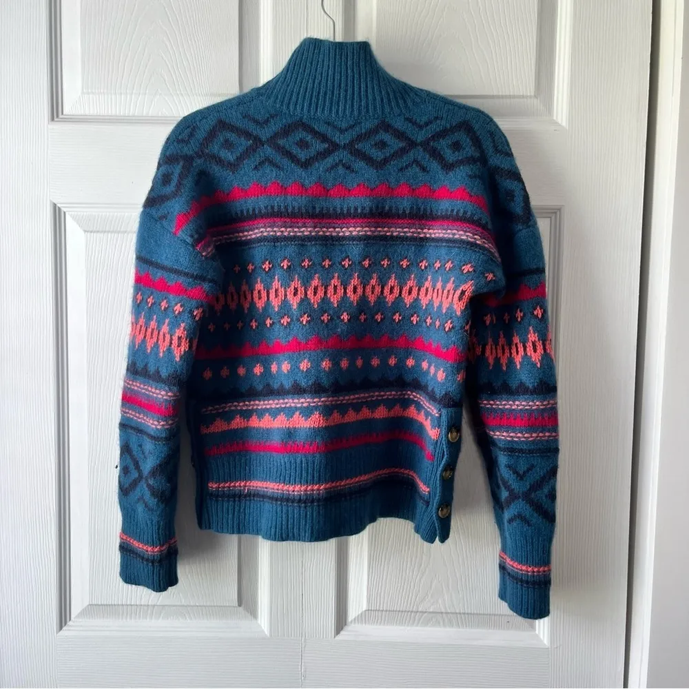 Sundance Fell Fair Isle Wool Sweater size small - Image 7